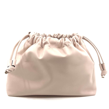 Clutch Leder Mag rosa mit Knoten